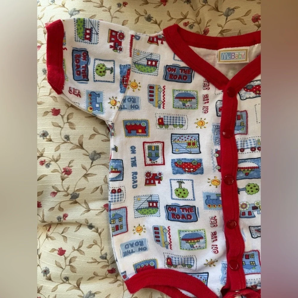 Vintage Mcbaby Bundle of Bubble Onesies 0/3 months Cotton